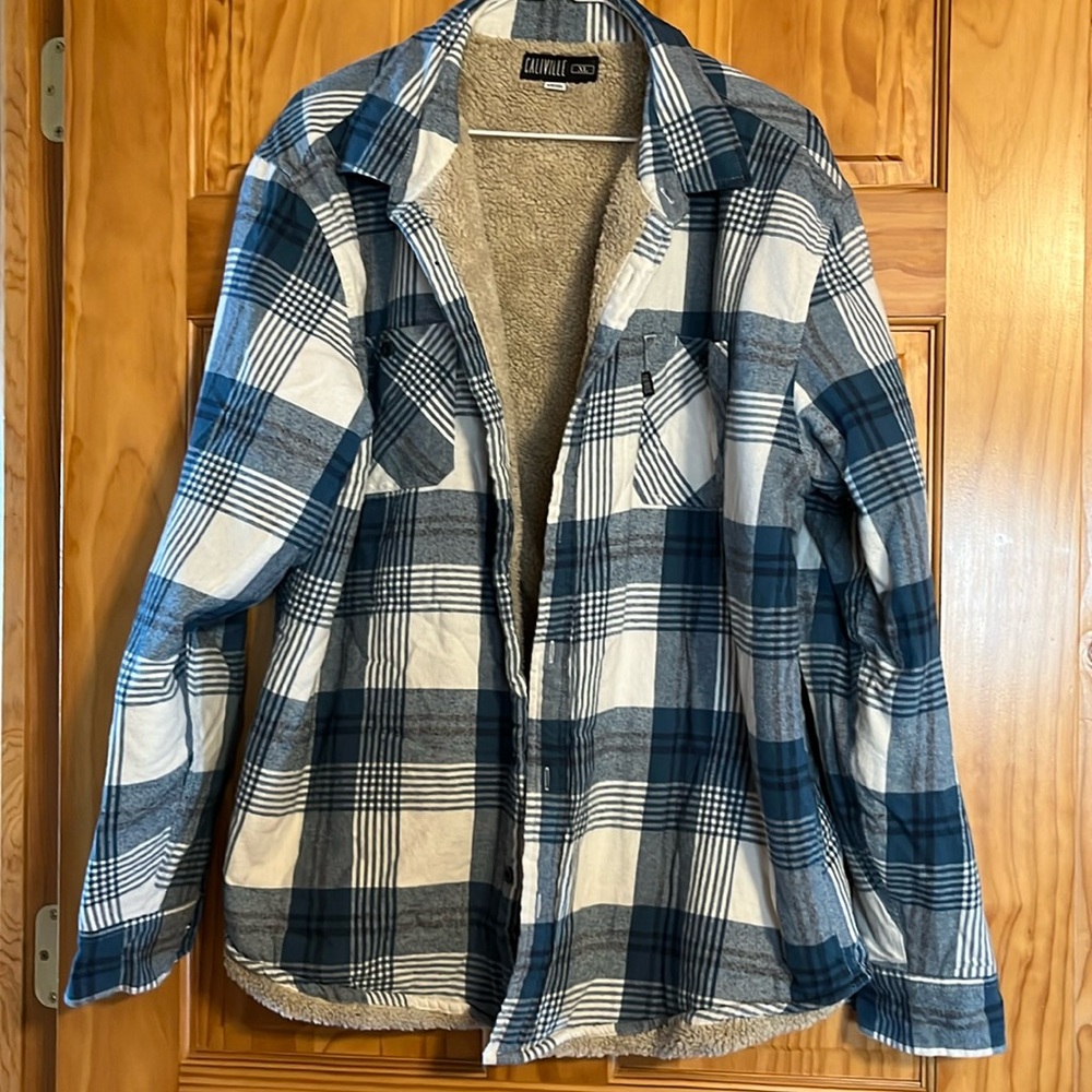 Men’s flannel with sherpa lining
